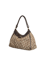 SMALL GG CANVAS D-RING HOBO