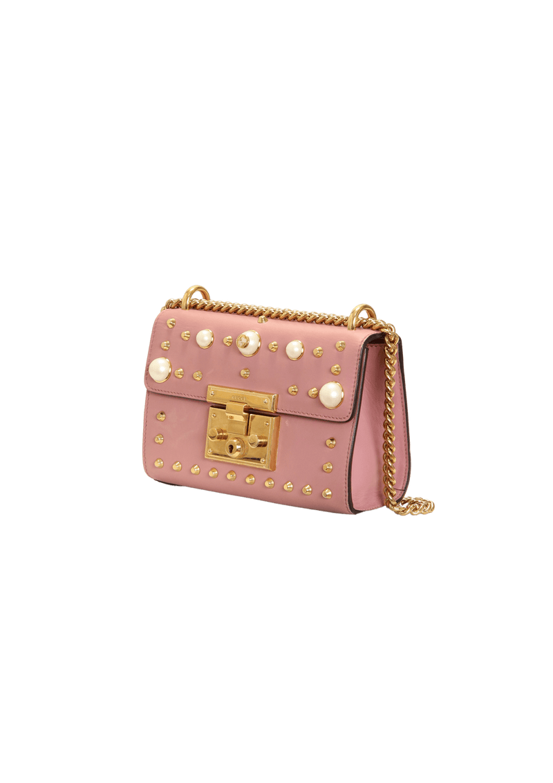 Gucci padlock 2025 pearl bag