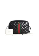 SMALL TRAPUNTATA WEB CROSSBODY