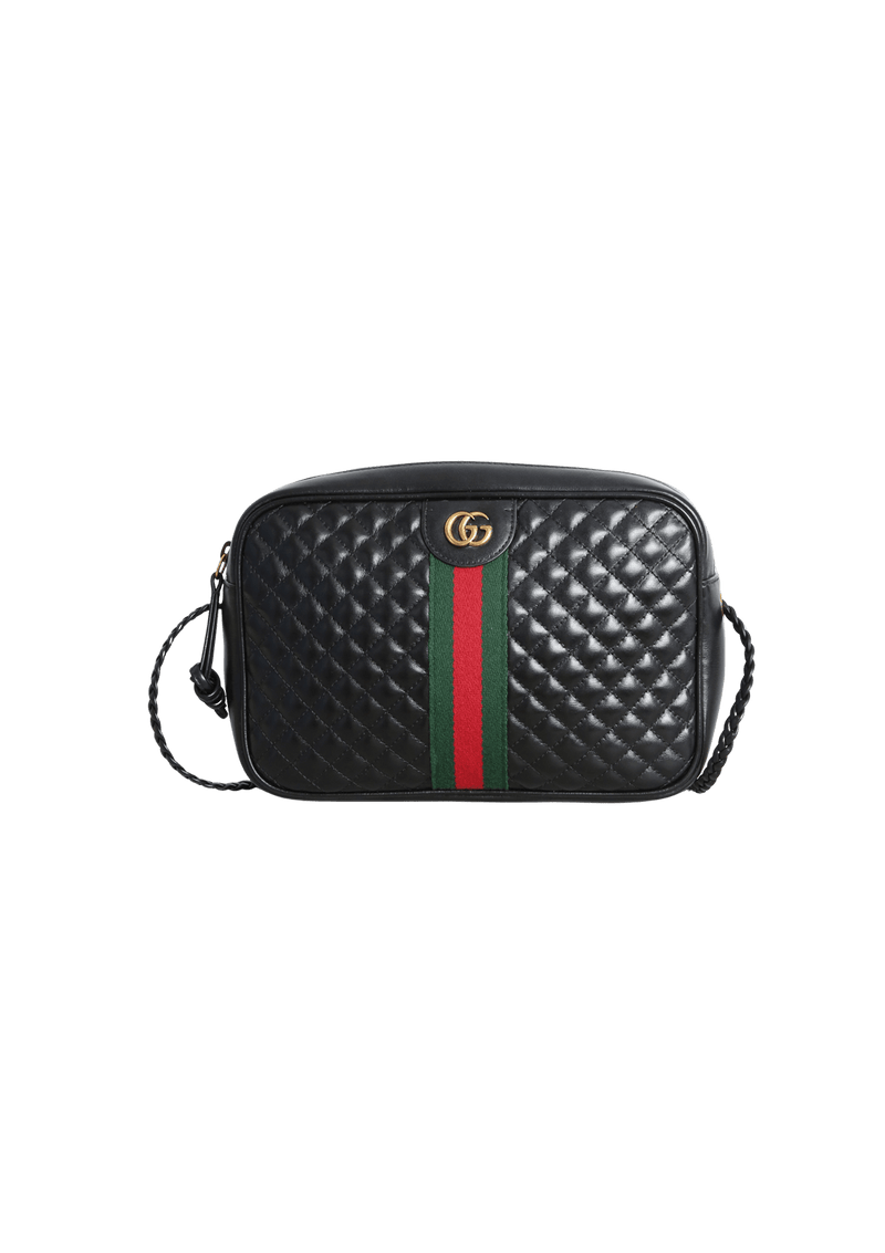 SMALL TRAPUNTATA WEB CROSSBODY