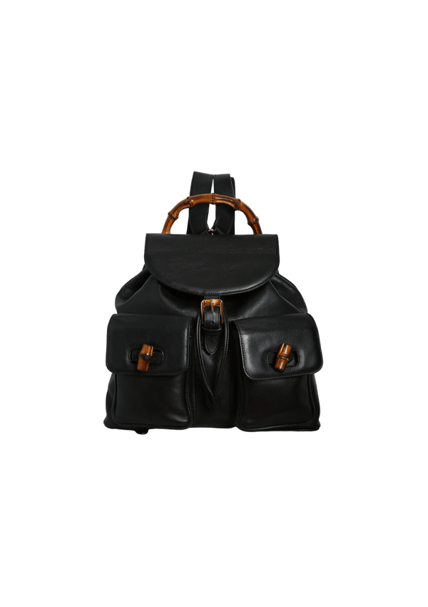 VINTAGE BAMBOO CALFSKIN BACKPACK