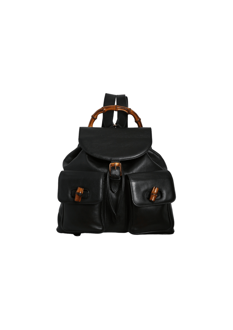 VINTAGE BAMBOO CALFSKIN BACKPACK