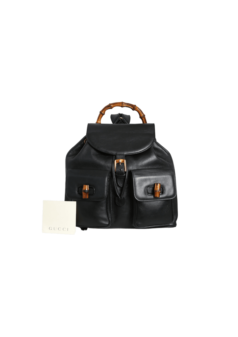 VINTAGE BAMBOO CALFSKIN BACKPACK