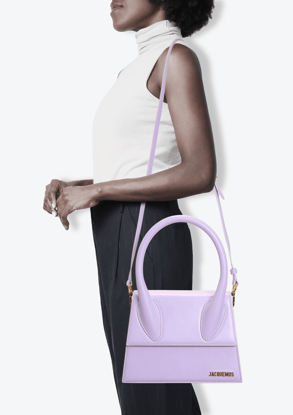 BOLSAS JACQUEMUS LE GRAND CHIQUITO BAG LILÁS ORIGINAL – Gringa