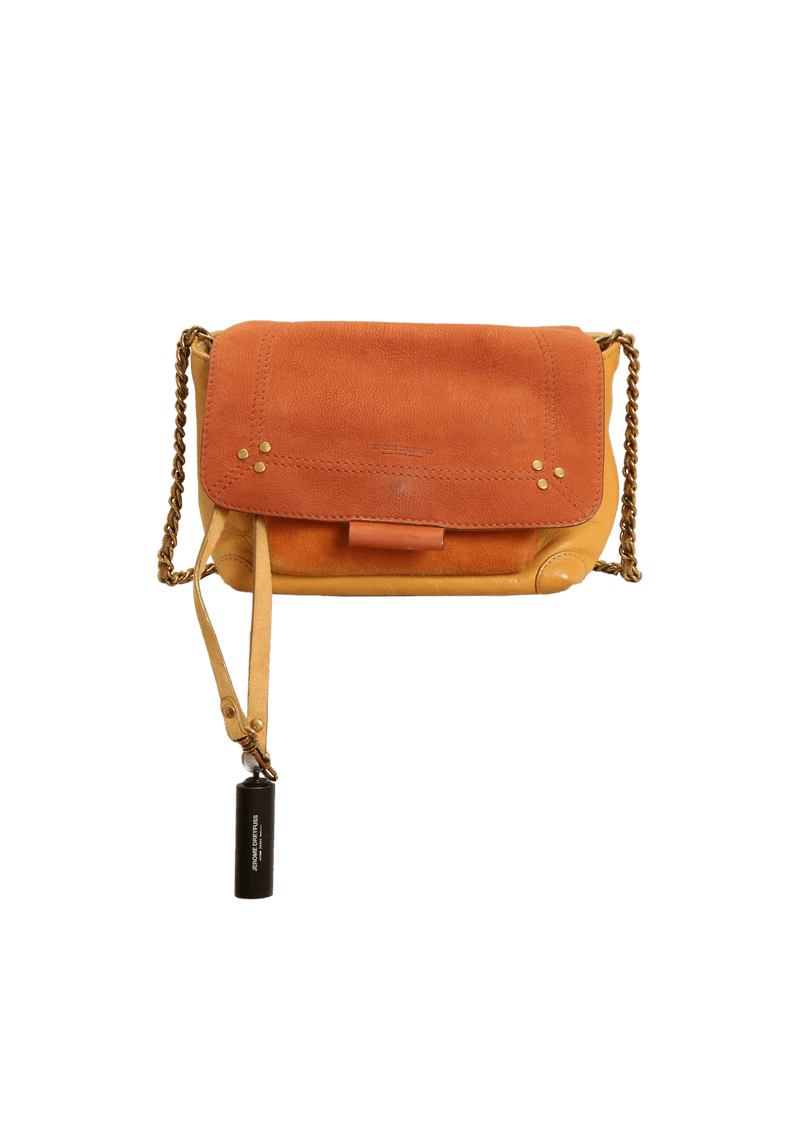 SUEDE CHAIN-LINK BAG