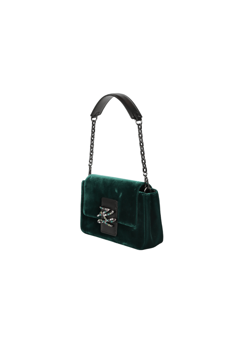 EMBELLISHED VELVET BAG