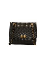 LEATHER CHAIN-LINK BAG