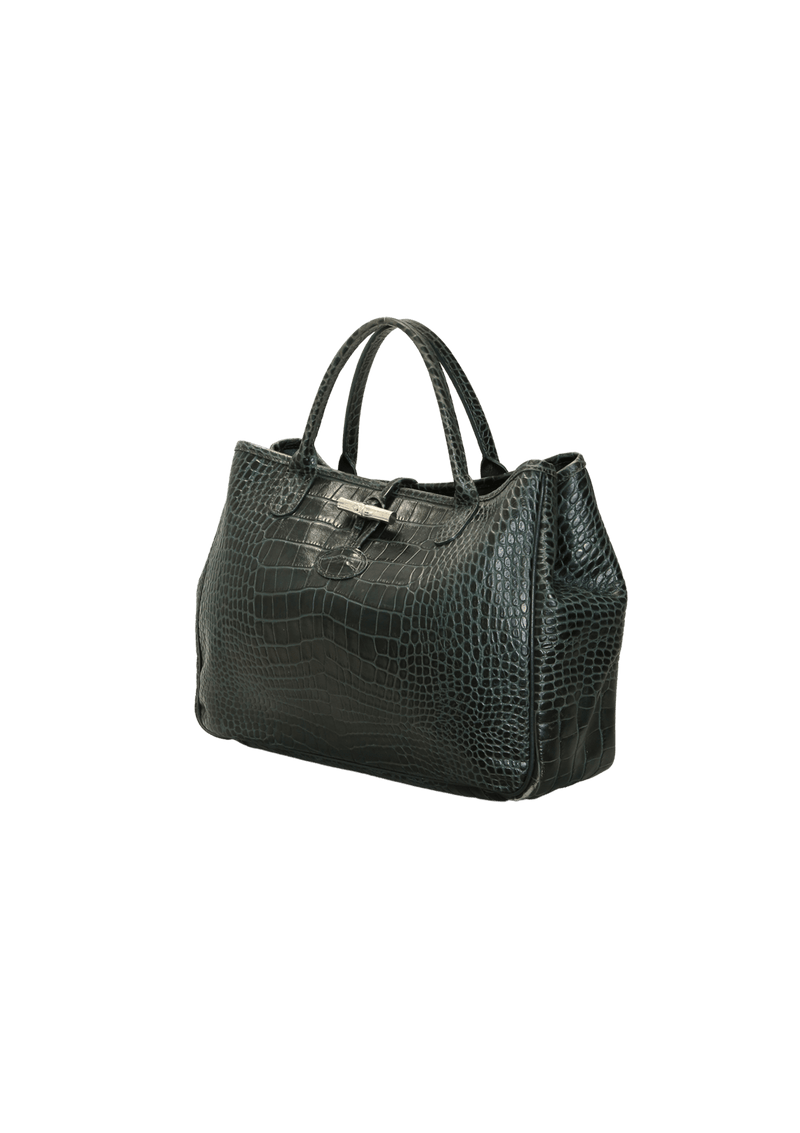 ROSEAU ESSENTIAL CROC EMBOSSED TOTE