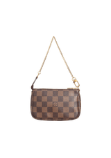 DAMIER ÉBÈNE MINI POCHETTE ACCESOIRES