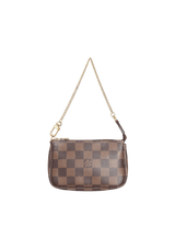 DAMIER ÉBÈNE MINI POCHETTE ACCESOIRES