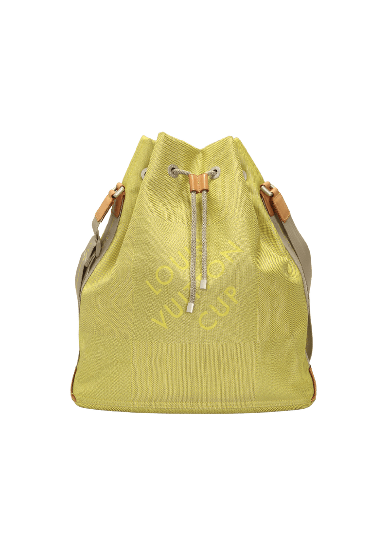 LOUIS VUITTON Damier Geant Americas Cup Volunteer Bag Yellow