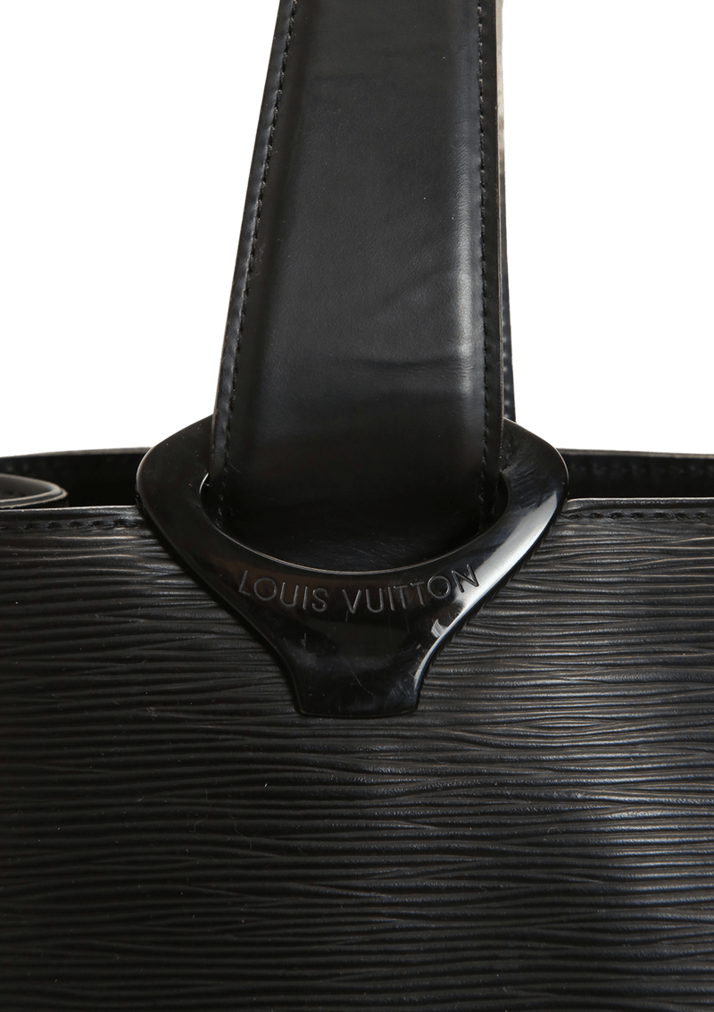 LOUIS VUITTON Black Epi Leather 'Z' Gemeaux Tote Bag