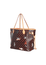 LOUIS VUITTON Catogram Neverfull MM Marron 1223453