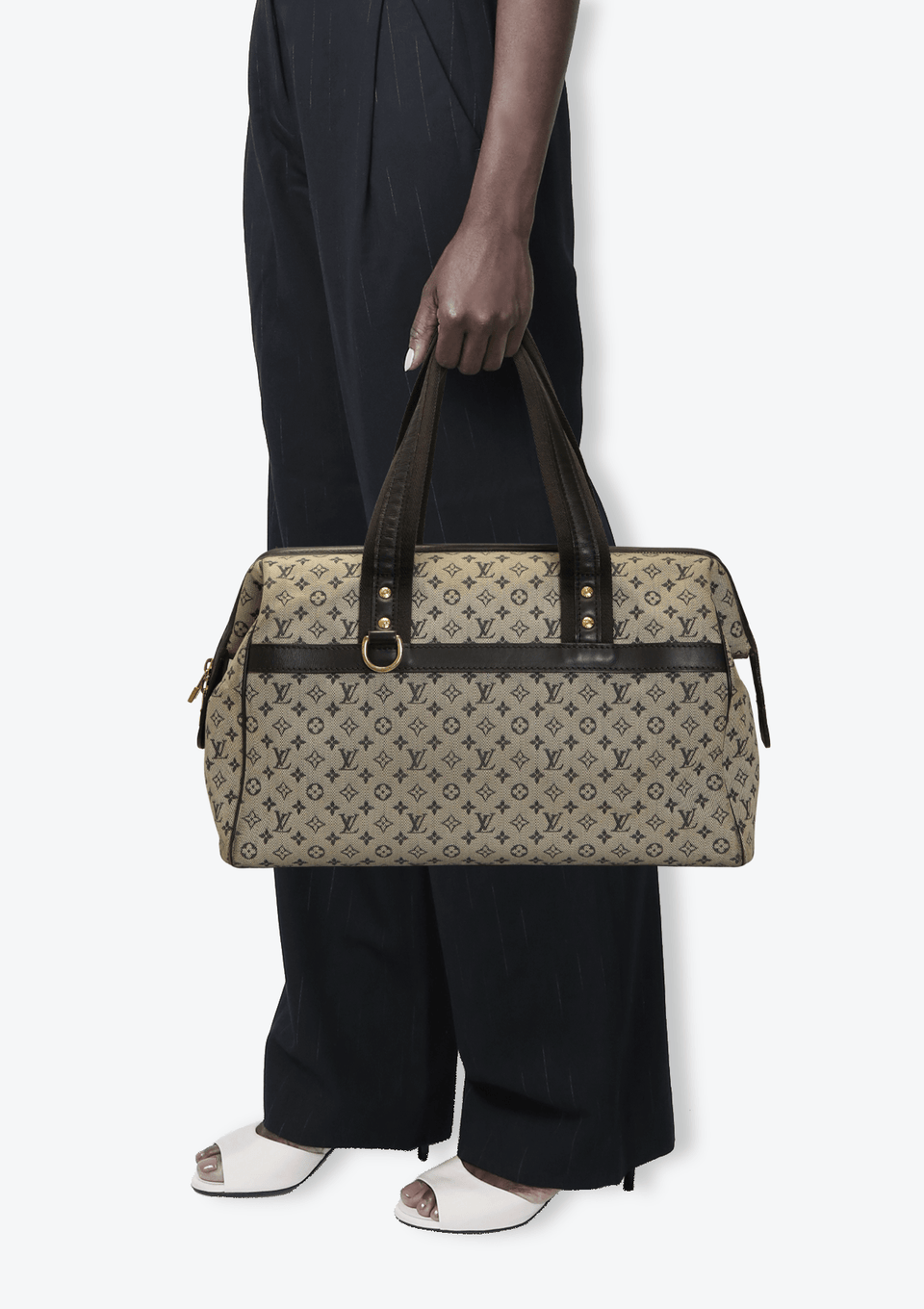 BOLSAS LOUIS VUITTON MINI LIN JOSEPHINE GM BAG AZUL ORIGINAL – Gringa
