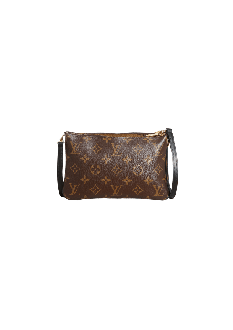 MONOGRAM GIANT REVERSE DOUBLE ZIP POCHETTE