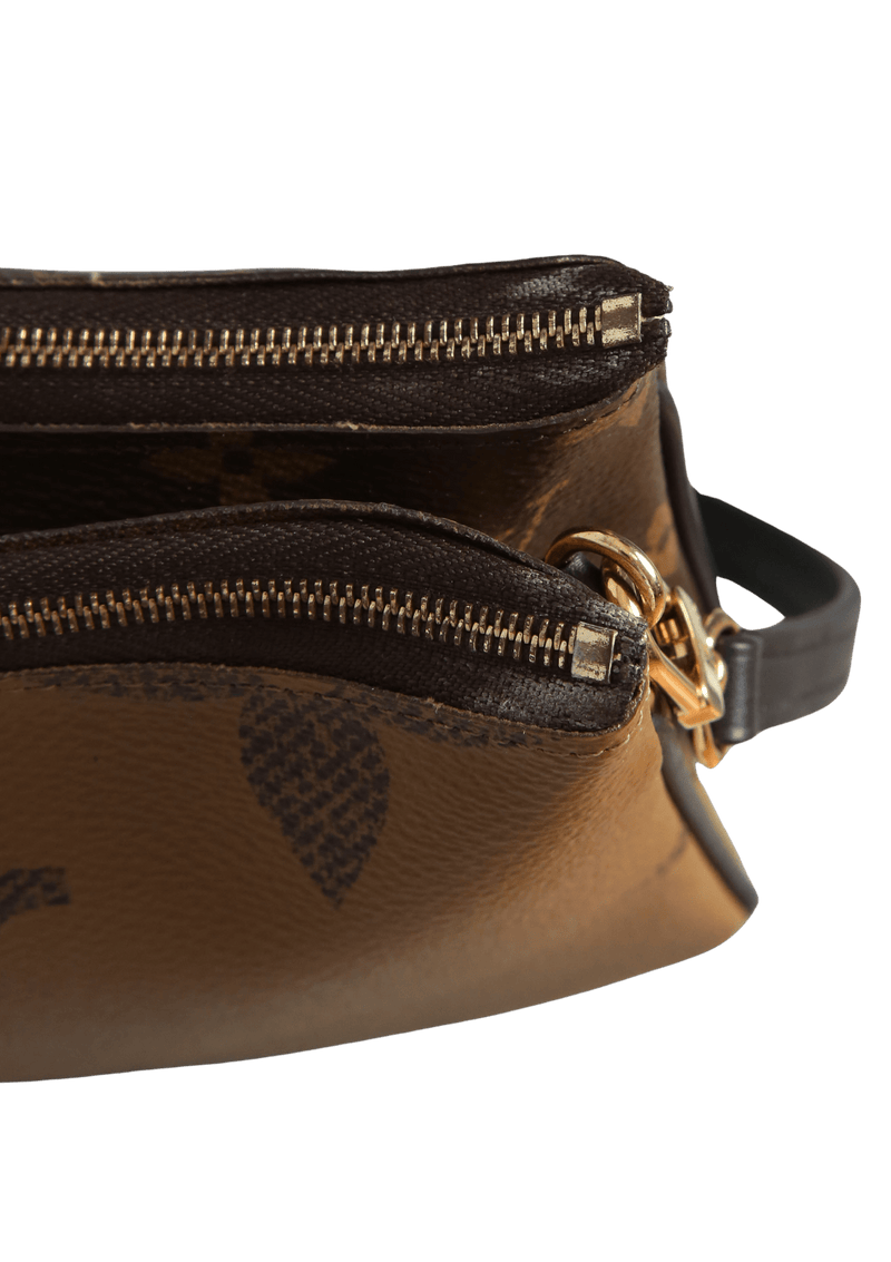 MONOGRAM GIANT REVERSE DOUBLE ZIP POCHETTE