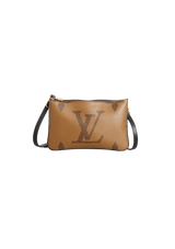 MONOGRAM GIANT REVERSE DOUBLE ZIP POCHETTE