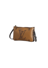 MONOGRAM GIANT REVERSE DOUBLE ZIP POCHETTE