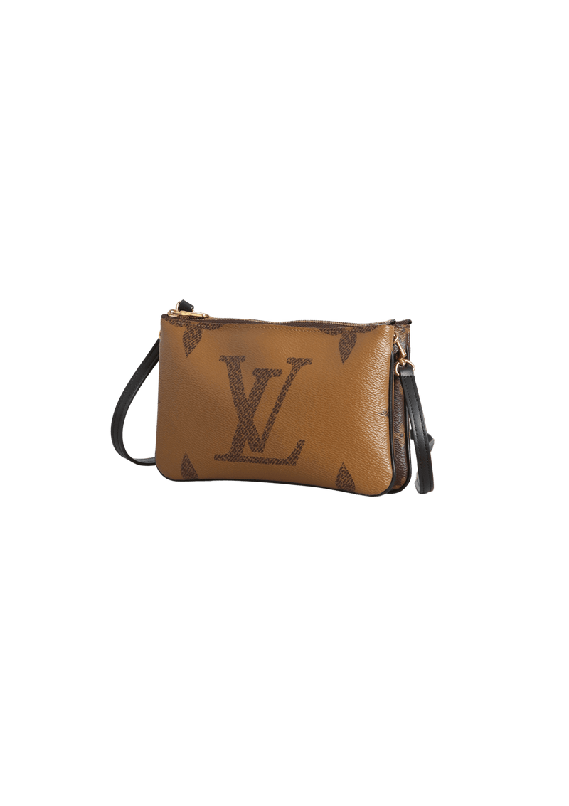 MONOGRAM GIANT REVERSE DOUBLE ZIP POCHETTE