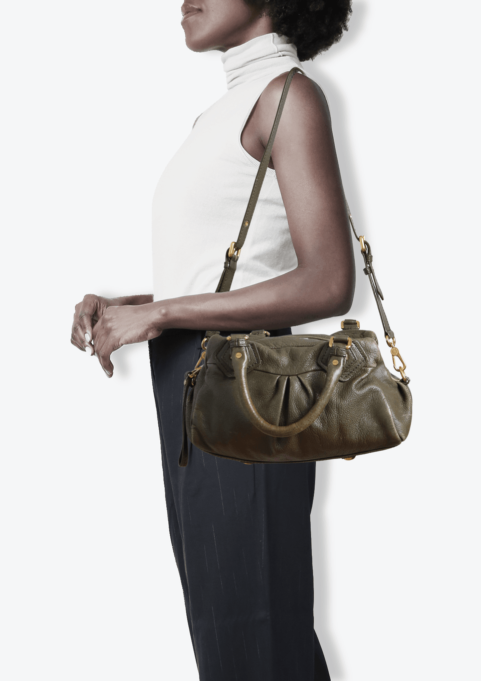 バッグ MARC JACOBS Classic Q Baby Groove 2way BOLSAS MARC JACOBS CLASSIC Q BABY GROOVE VERDE ORIGINAL – Gringa