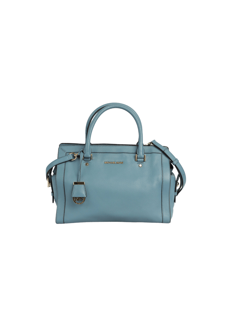 BOLSAS MICHAEL KORS COLLINS LARGE SATCHEL BAG AZUL ORIGINAL Gringa