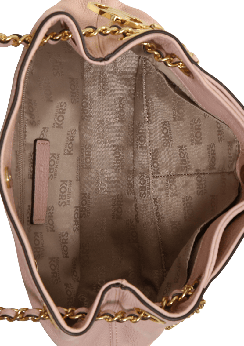 BOLSAS MICHAEL KORS JET SET CHAIN MESSENGER BAG ROSA ORIGINAL Gringa