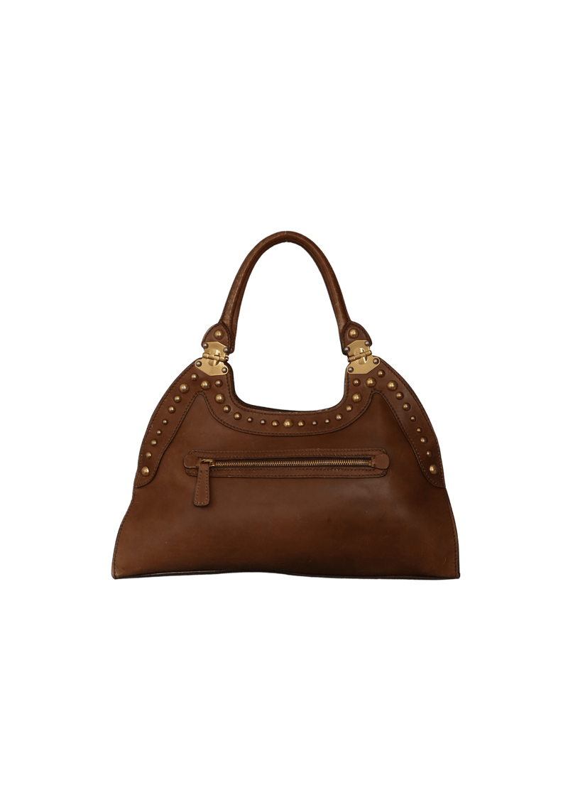 LEATHER STUDS SHOULDER BAG