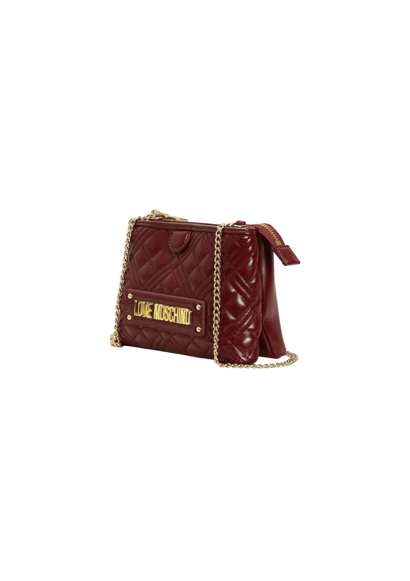 LEATHER CHAIN-LINK BAG