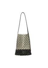 LEATHER-TRIMMED TOTE