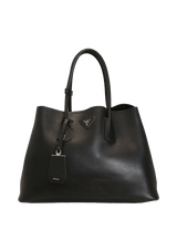 CITY CALF CUIR DOUBLE TOTE