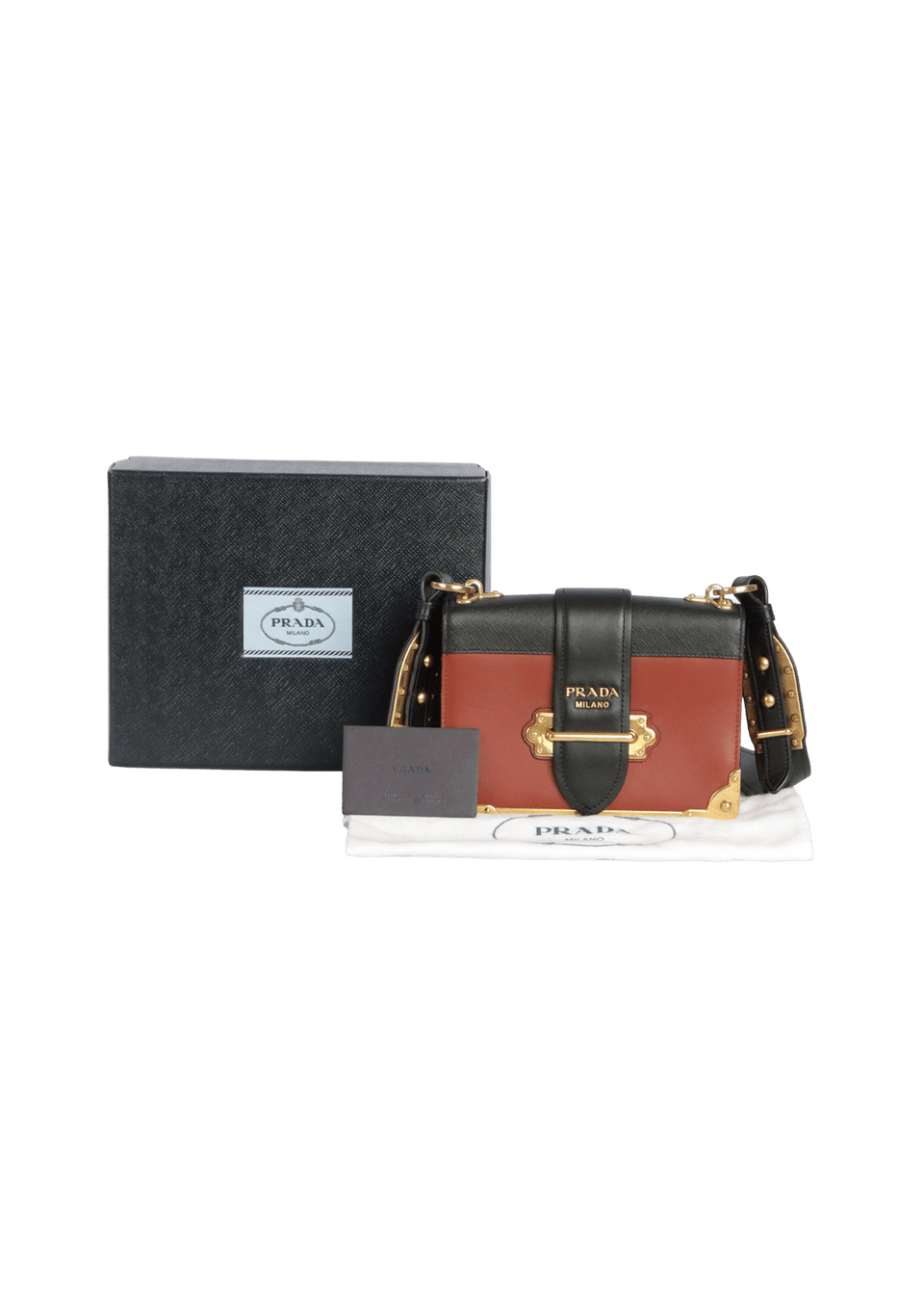 BOLSAS PRADA CITY CALF SAFFIANO LUX CAHIER MARROM ORIGINAL – Gringa