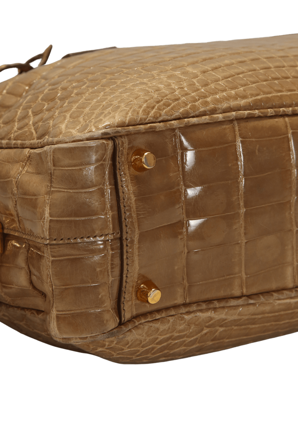 BOLSA PRADA CROCODILE SHOULDER BAG BEGE ORIGINAL – Gringa