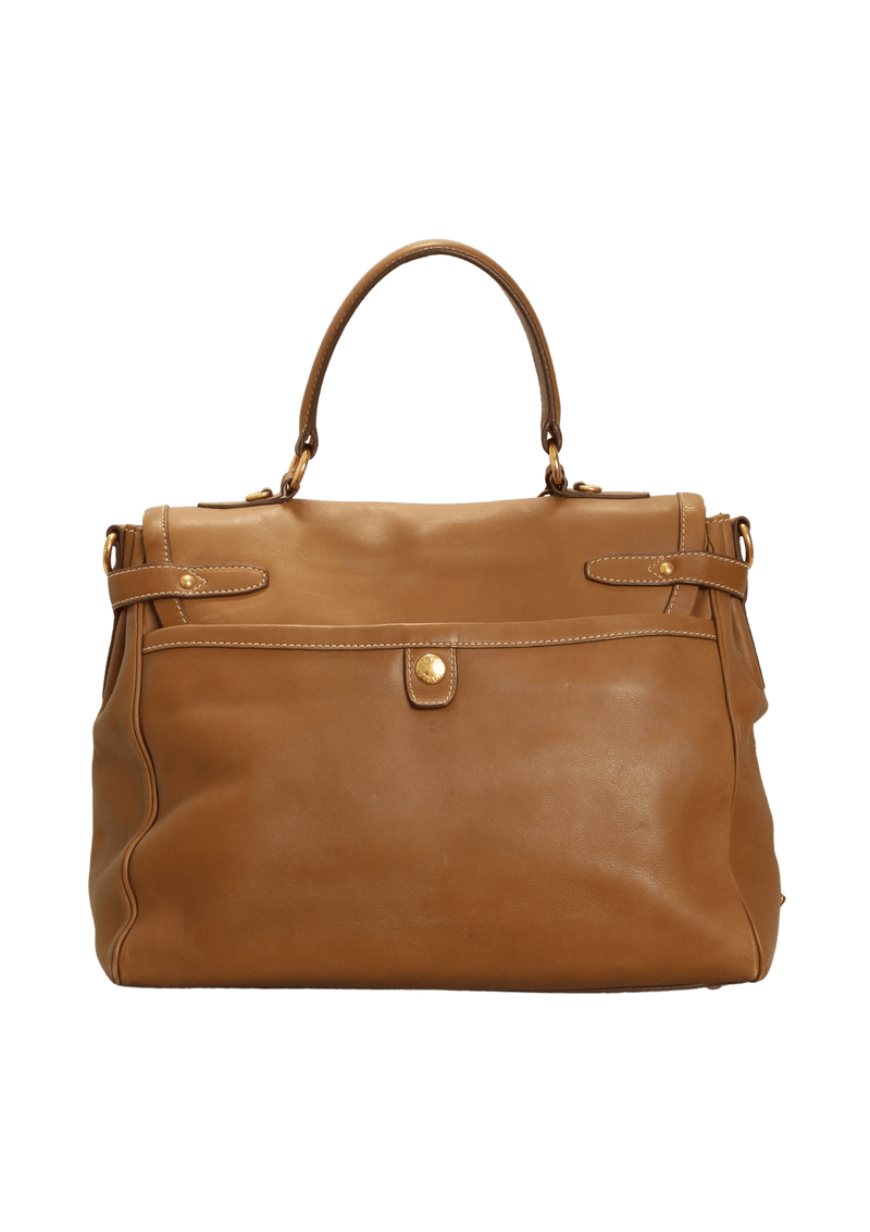 LEATHER FLAP BAG