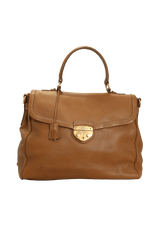 LEATHER FLAP BAG