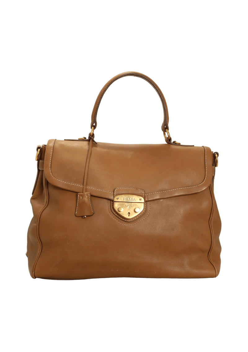 LEATHER FLAP BAG