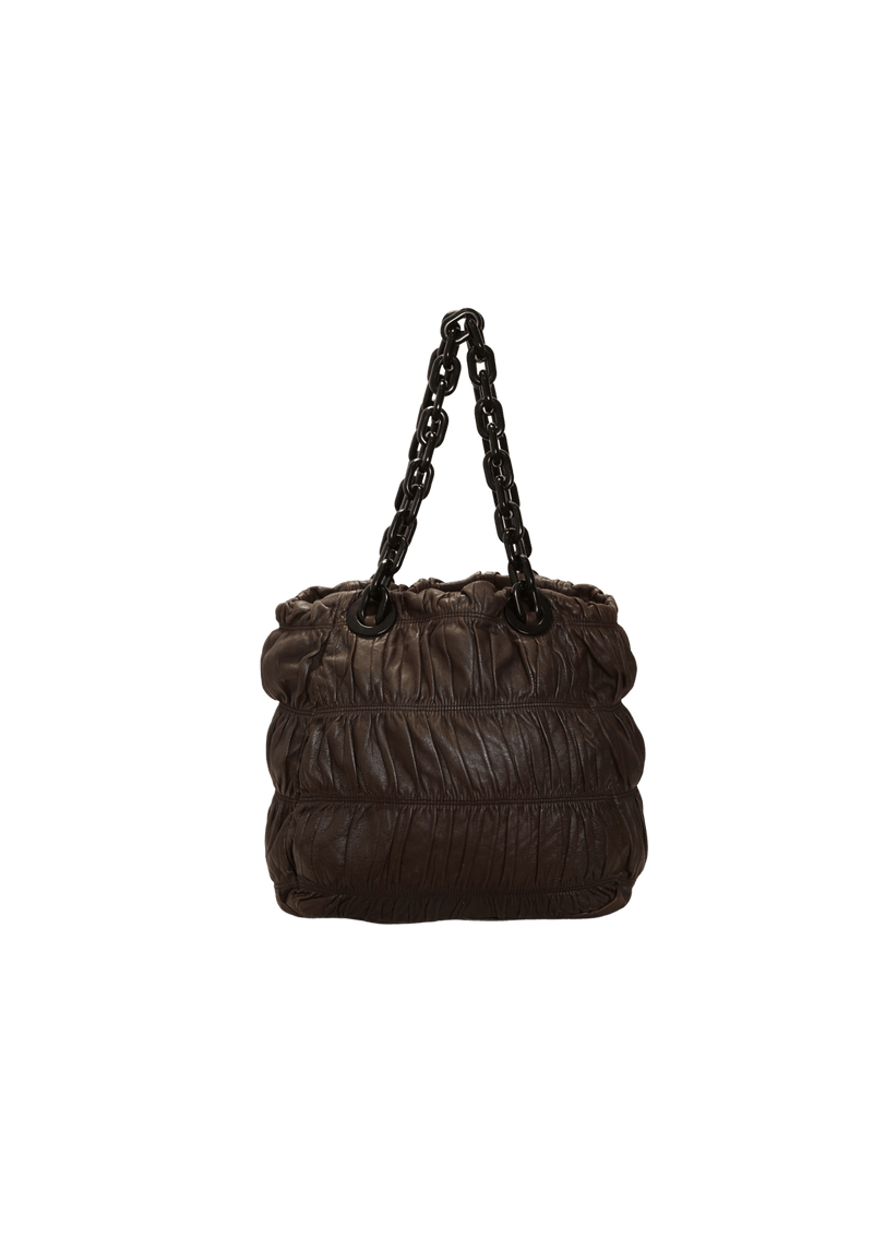 NAPPA GAUFRE CHAIN TOTE