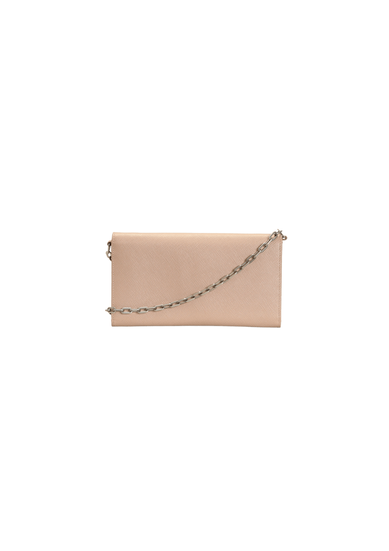 SAFFIANO CHAIN CLUTCH