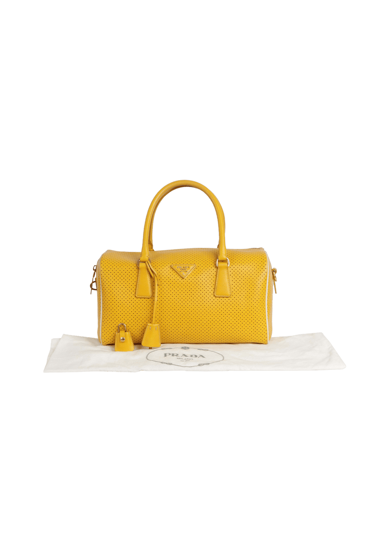 SAFFIANO PERFORATED BAG