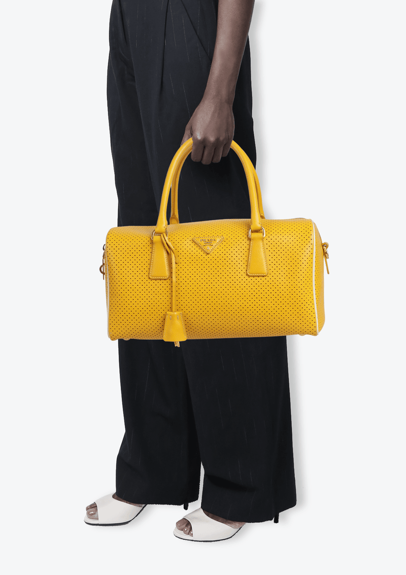 SAFFIANO PERFORATED BAG