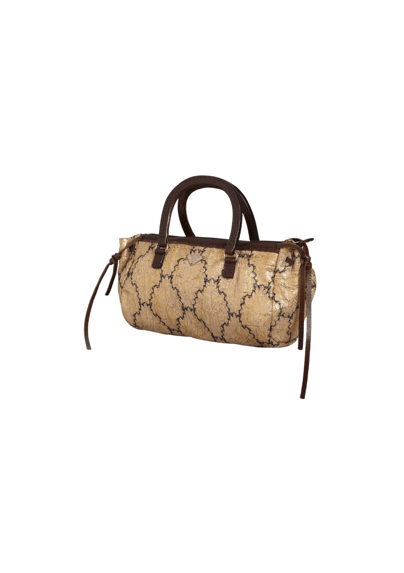 VINTAGE BROCCATO HANDLE BAG