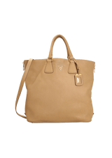 VITELLO DAINO SIDE ZIP SHOPPING TOTE