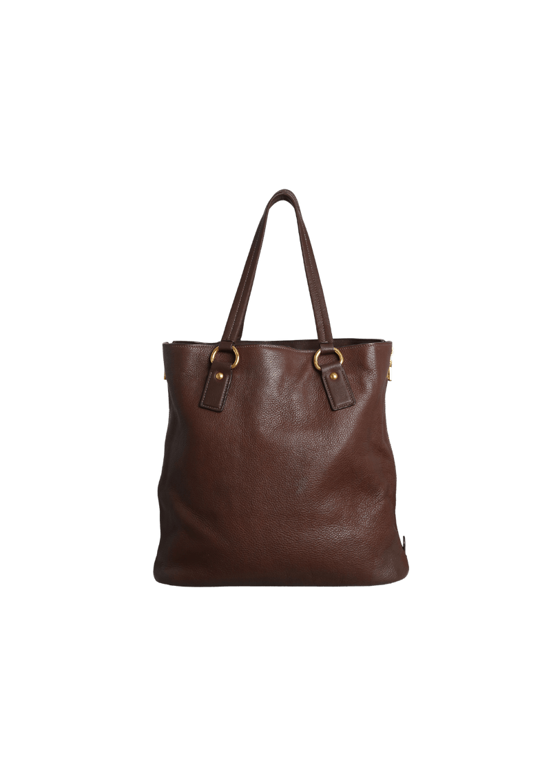 VITELLO DAINO SIDE ZIP TOTE