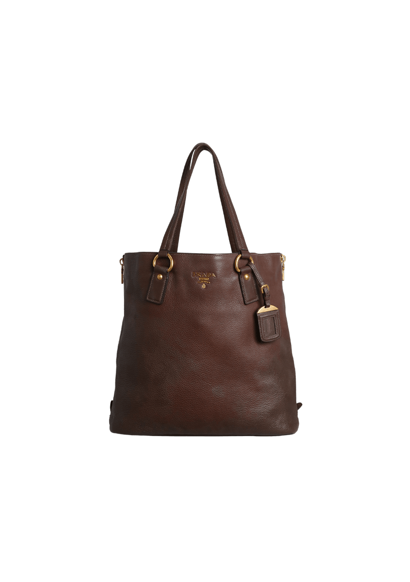 VITELLO DAINO SIDE ZIP TOTE