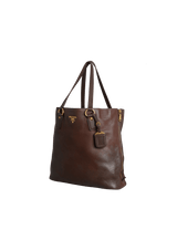 VITELLO DAINO SIDE ZIP TOTE