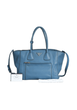 VITELLO PHENIX FRONT POCKET WING TOTE