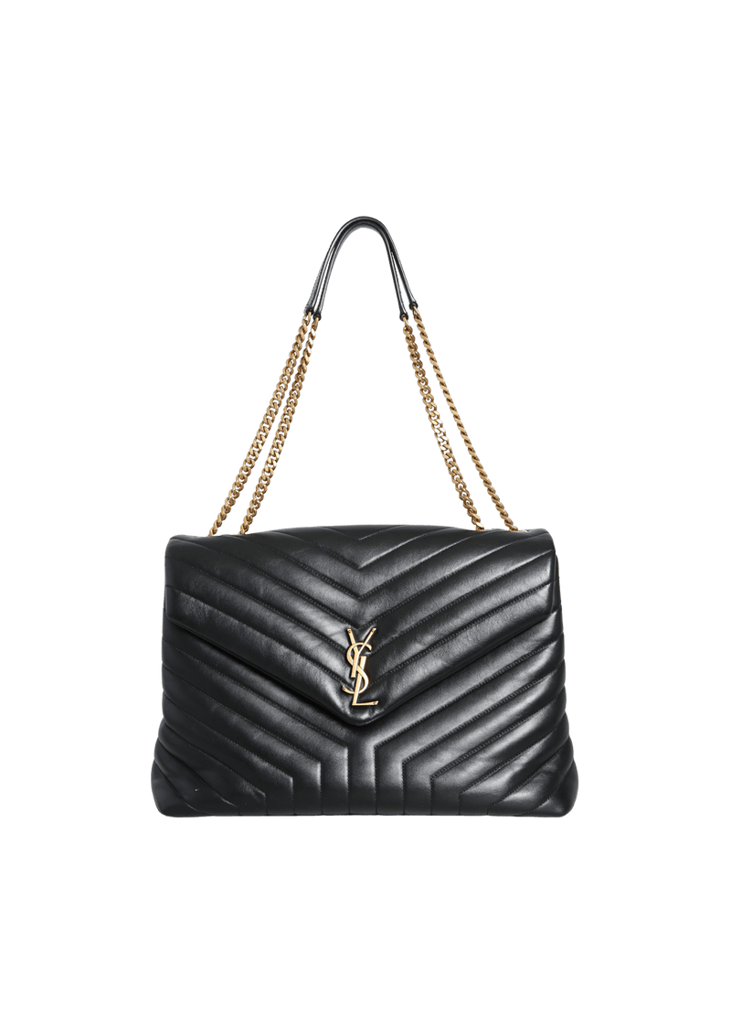 BOLSAS SAINT LAURENT LARGE LOULOU BAG PRETO ORIGINAL Gringa