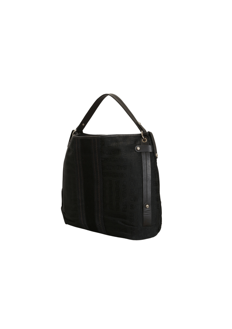 LEATHER TRIMMED HOBO