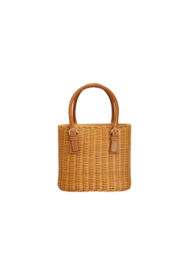 RAFFIA GANCINI BAG