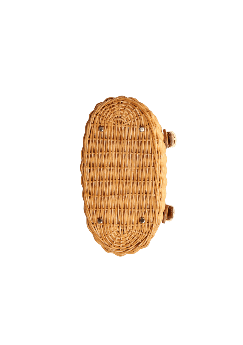 RAFFIA GANCINI BAG