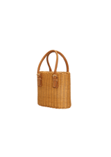 RAFFIA GANCINI BAG